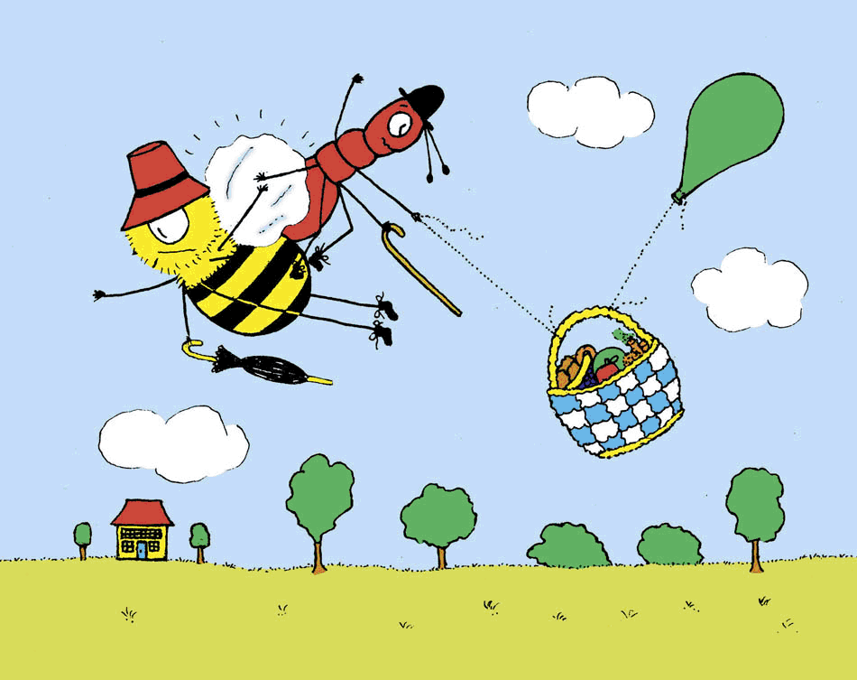 ANT and BEE 123 internal illustration by Angela Banner