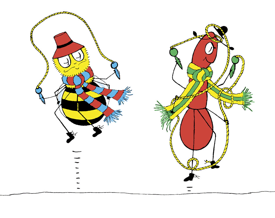 Internal illustration from ANT and BEE and the secret